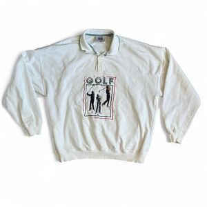 Vintage Golf Polo Sweatshirt